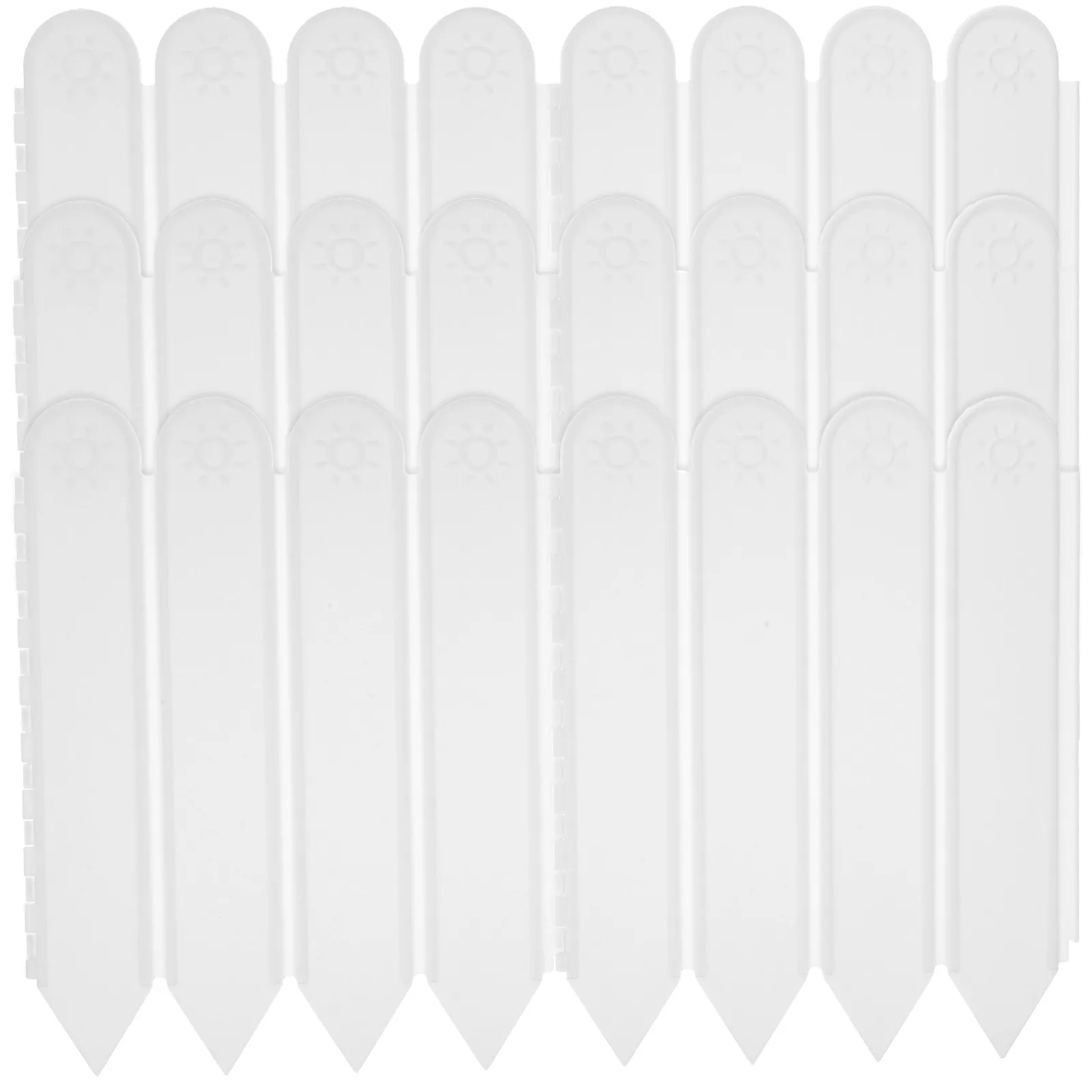 

Пластиковый садовый бордюрный забор (1 упаковка), многоразовый, прочный, для газонов, клумб, дорожек, балконов, декора двора