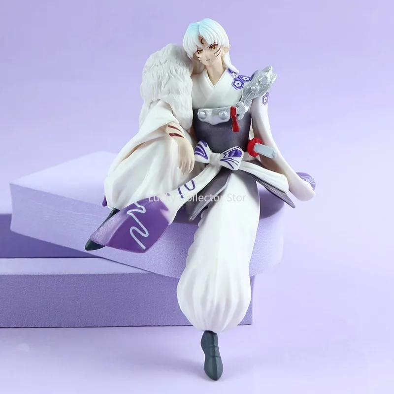 Japanische Anime Inuyasha Sesshomaru Figur Cartoon Puppe Modell Auto Innen Dekoration Ornamente Spielzeug Sammlung Geschenk Spot