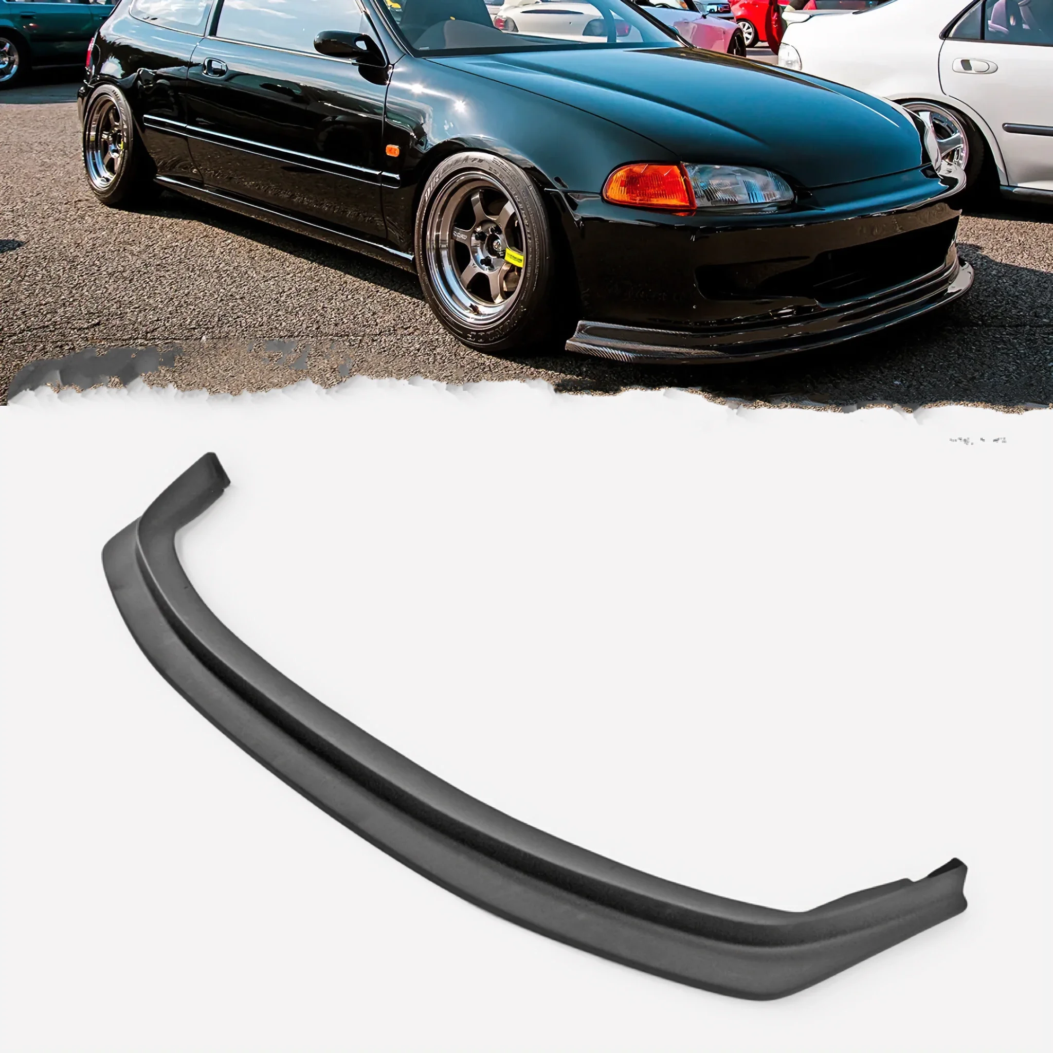 Fits for Honda 92-95 Civic EG EPA Type Front Lip vtec B18C TypeR Front bumper lip