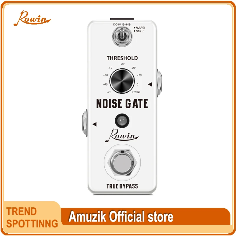 Rowin Best Pedal Order EQ Compressor Boost Gain Distortion Fuzz Noise Gate Tuner Modulation Delay Reverb Guitar Effect Pedals