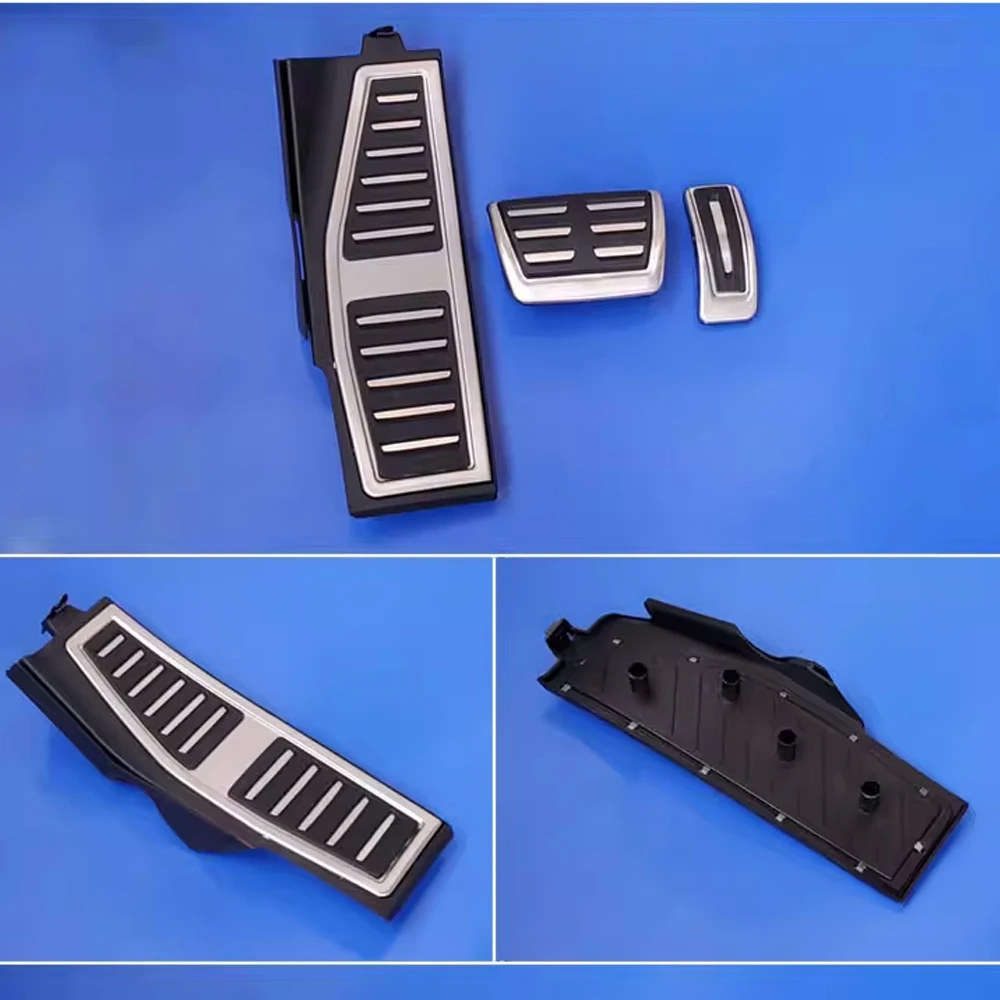 Car Gas Brake Pedal for Audi A8 S8 D5 4N 2019~2025 2020 2021 2022 Rubber Anti-Slip Alloy Footrest Foot Pedals Cover Accessories