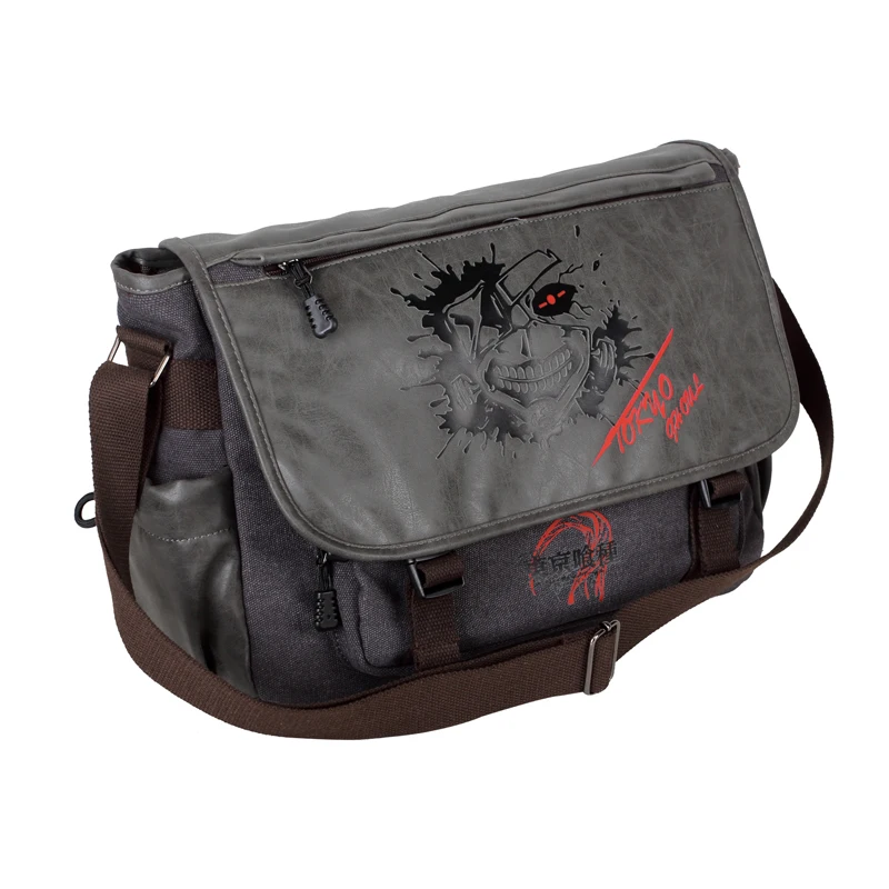Demon Kamado Tanjirou Nezuko Tomioka Giyuu Attack on Titan Messenger Bag Japanese Anime Pattern Backpack Cosplay Accessories view 3