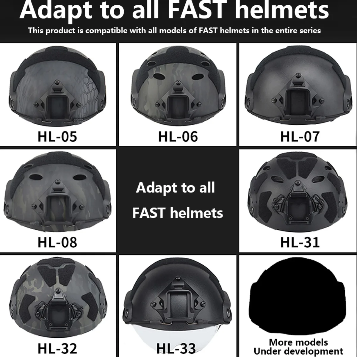 FAST Shooting Helmet Night Vision Device Bracket Accessories for Tactical Helmet VAS Shroud Three Hole NVG Mount Adapter