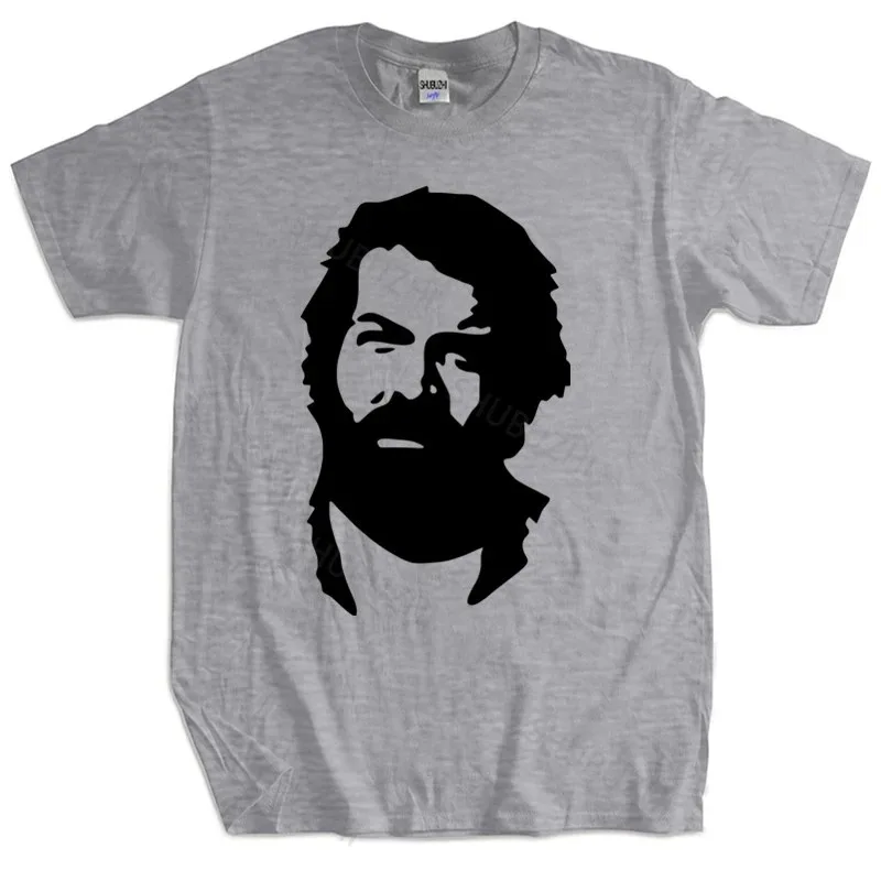 Men\'s BUD SPENCER T-Shirt Male Cotton Oversize Crew Neck Breathable Comfortable Best Sellers Various Colors Streetwear