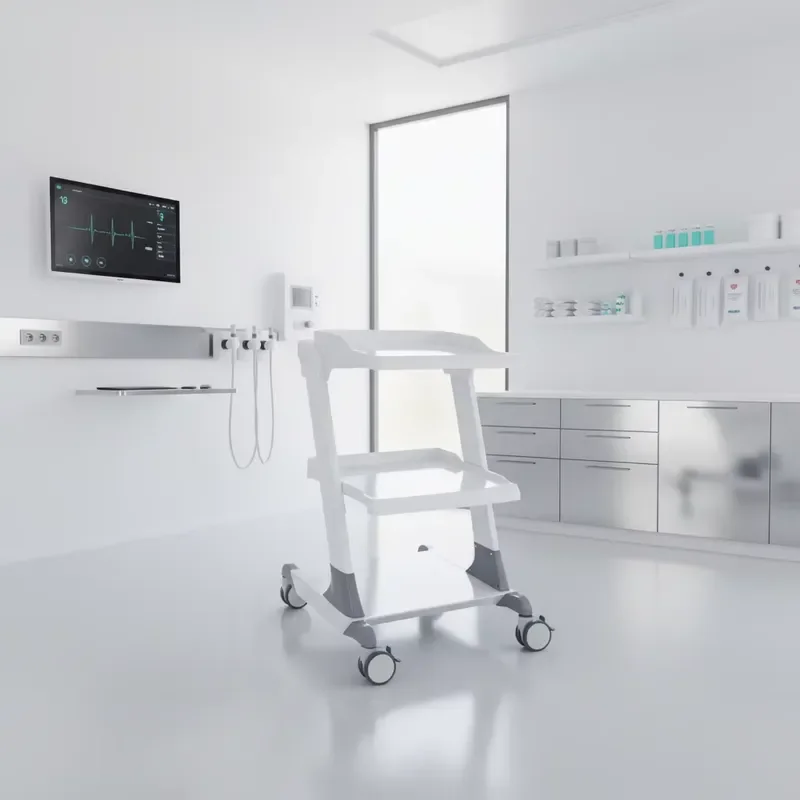 Modern Three Layer ABS Medical Cart for Hospital Clinic Use CE ISO Certified Customizable Nurse Trolley Wholesale Durable