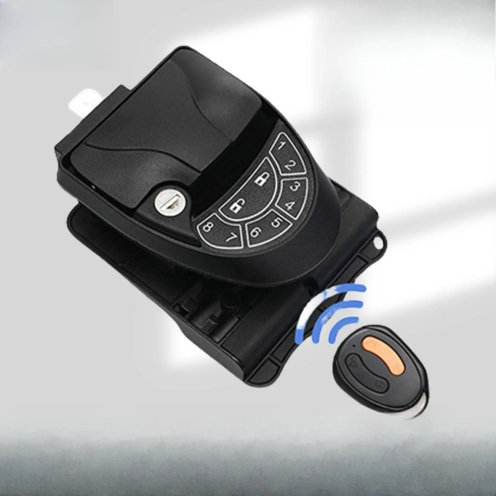 Remote control internal and external dual-opening anti-theft electronic code yacht trailer RV lock