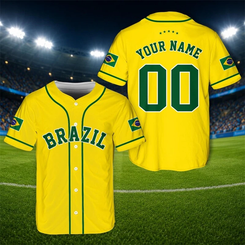 Jersey Bisbol Brasil Fashion u - Mens Fashion Baseball Jersey ulasan dan harga