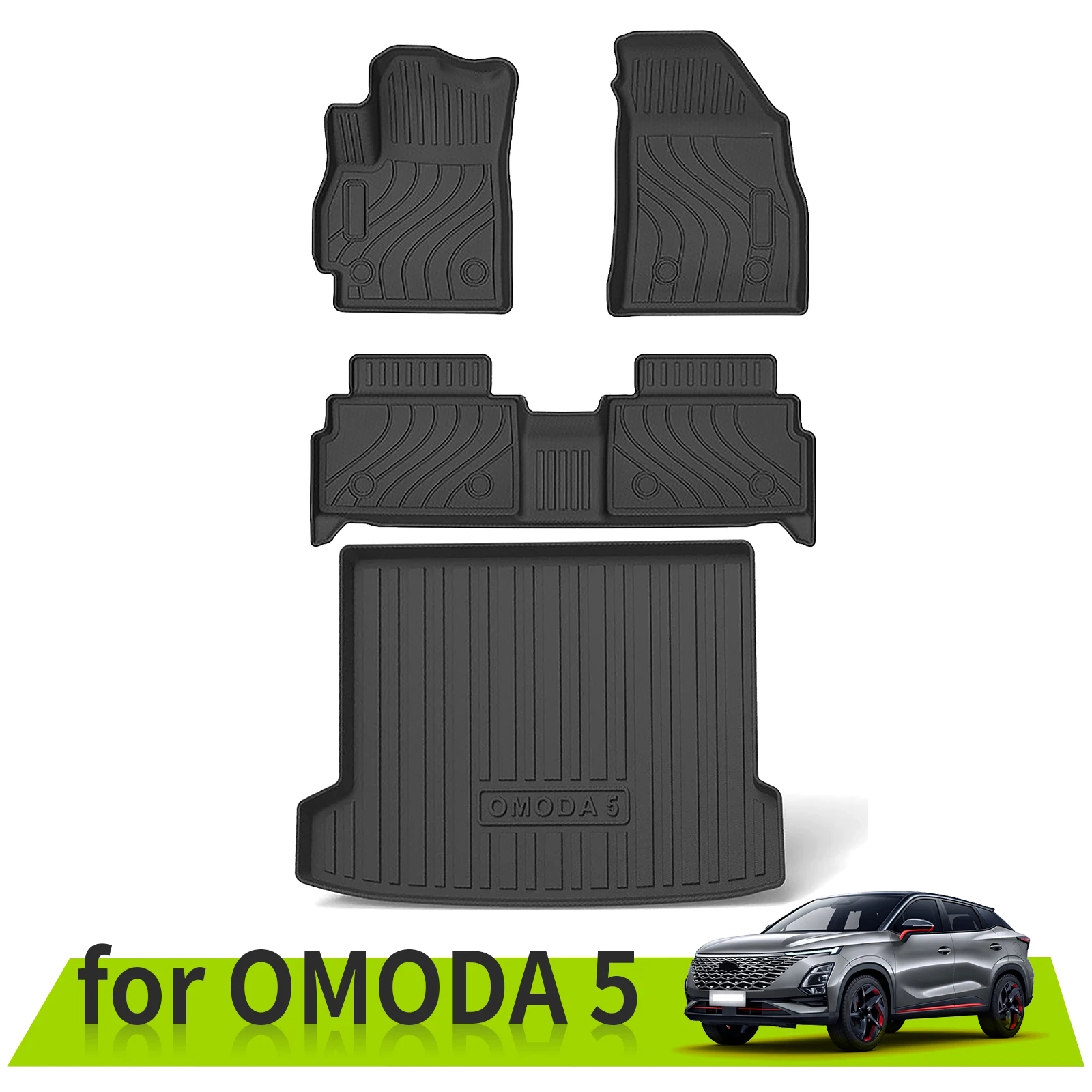 

for Chery Omoda 5 2022 2023 2024 Car Floor Mats Trunk Backrest Pad TPE