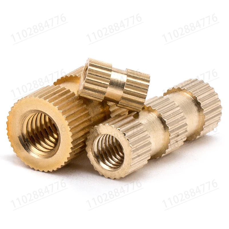 M2 M2.5 M3 M4 M5 M6 Hot Melt Nutsert Injection Molding Knurled Embedded Copper Heat Thread Nuts Inserts Brass Insert Nut