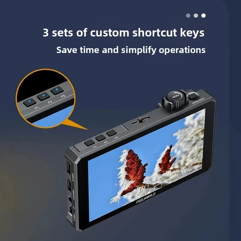 FEELWORLD SC6 Camera Monitor Highlight 4K HD HDMI for Canon Sony Nikon Micro-SLR Director Camera SDI Display view 5