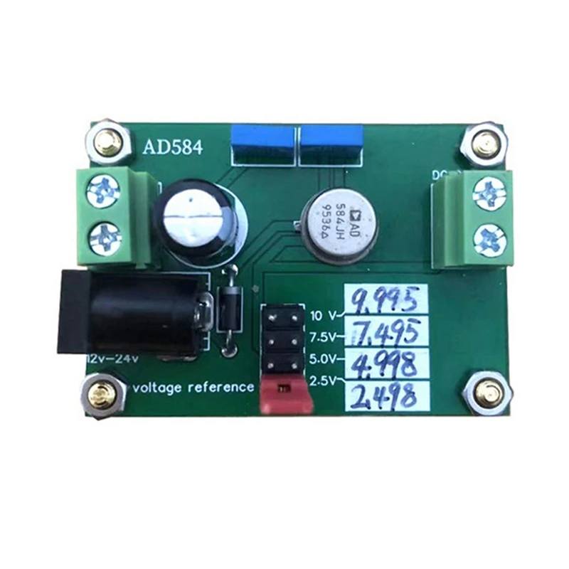 Módulo de referencia de voltaje AD584JH, placa programable de 4 canales, DAC, ADC, reemplaza el trabajo en DC12V-24V de 2,5 V/7,5 V/5V/10V, fácil de usar