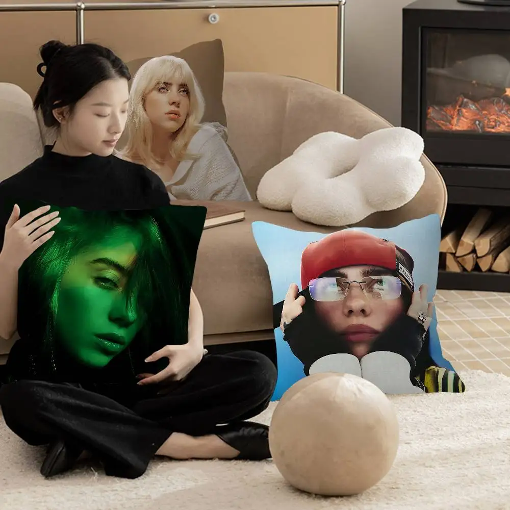 B-Billie Singer E-Eilish Maple Design Cushion Cover Happy Autumn Harvest decor Holiday Decorati Pillow Cover