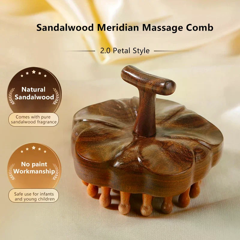 

Многофункциональная терапевтическая массажная расческа с круглыми зубами Гуаша, скребковый массажер для тела, кровообращение, лепесток, массажер для головы