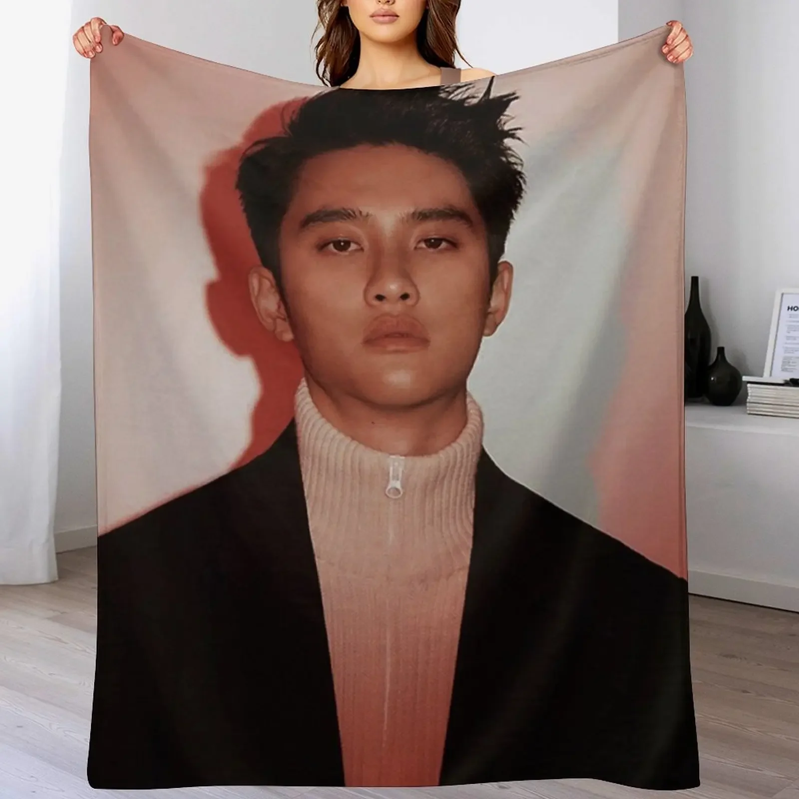 do kyungsoo (love shot) Throw Blanket Decoratives Luxury Thicken anime Blankets