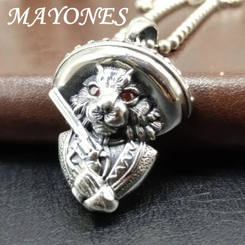 

Женский и мужской кулон Mayones, кулон властителя кошки из серебра 925 пробы, оригинальный дизайн