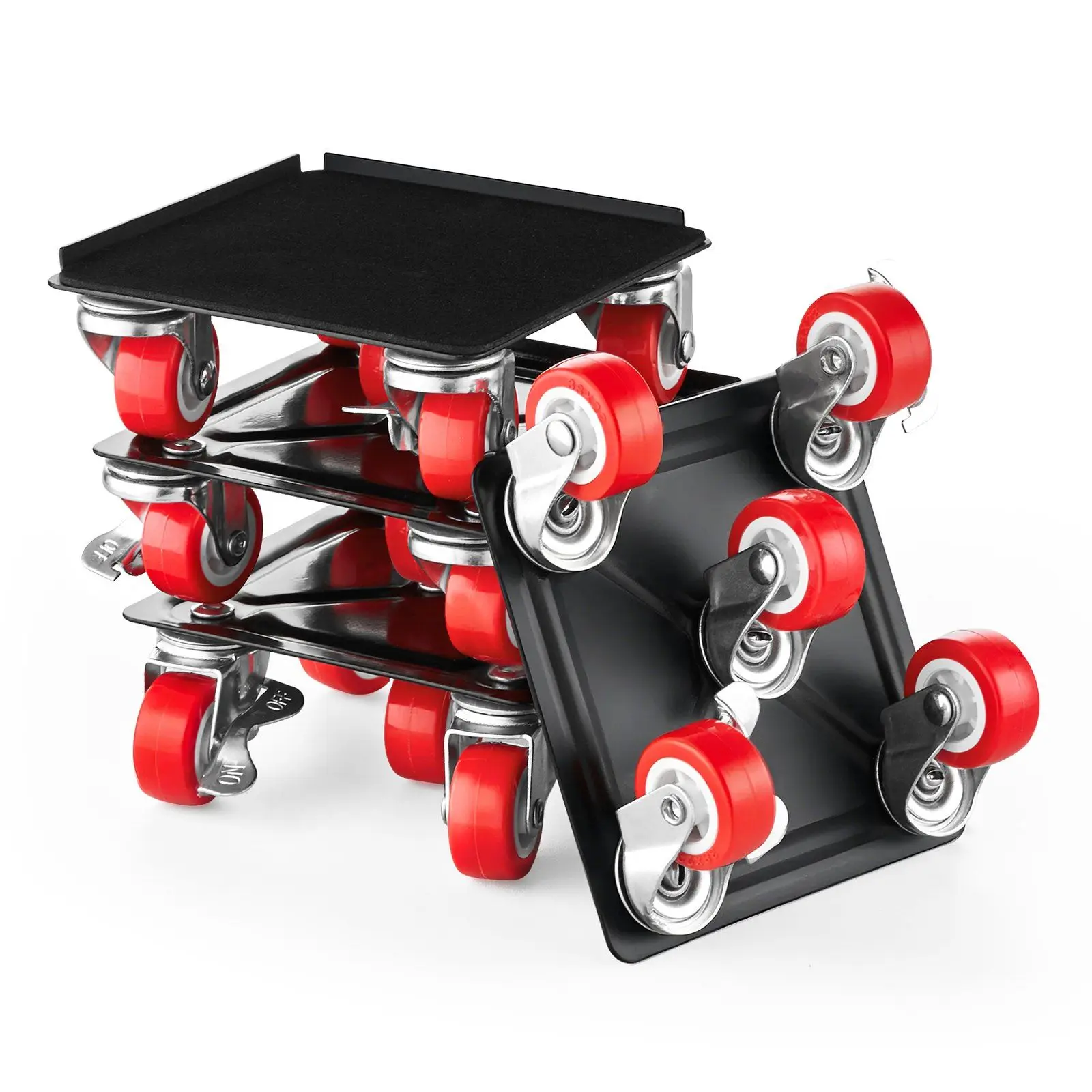حامل أثاث قوي بقوة 1200 رطل مع 5 عجلات، دوللي متحرك متعدد الاتجاهات لأجهزة وصناديق الملابس الثقيلة #1
