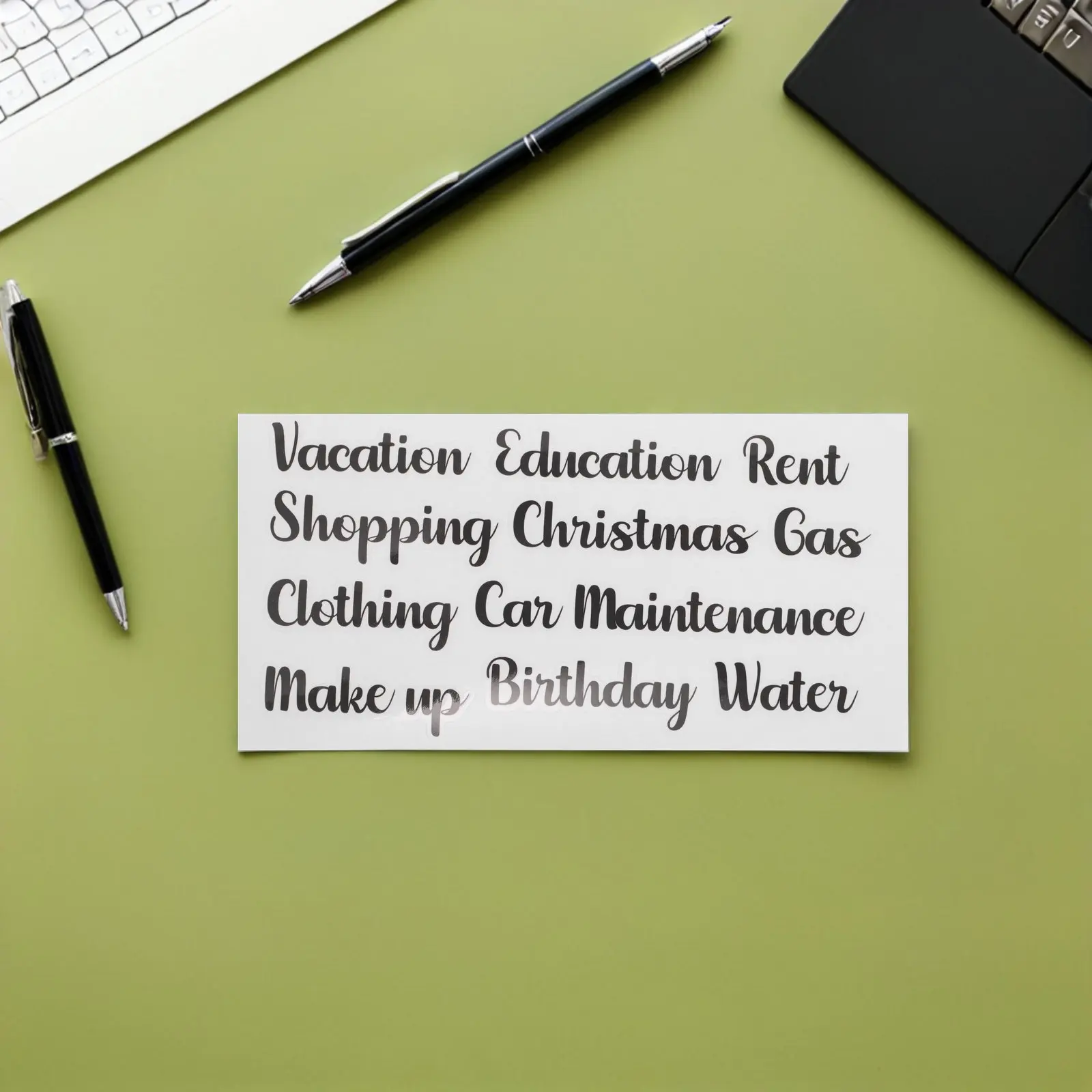 

50 шт. наклеек для конвертов с уникальным дизайном в виде букв, водонепроницаемые самоклеящиеся этикетки для кошельков и бухгалтерских нужд