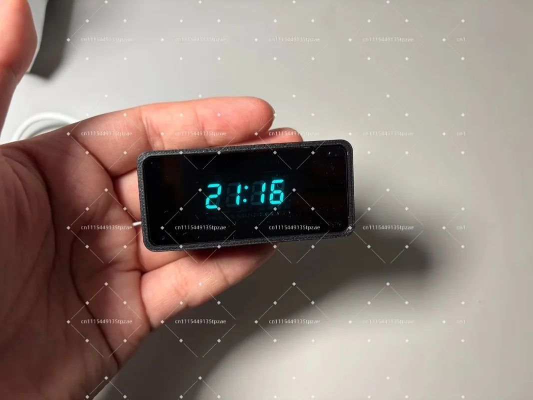 Acrylic Clock Ornament Mini Cyberpunk Style Decoration Can Be DIY Collection Gift