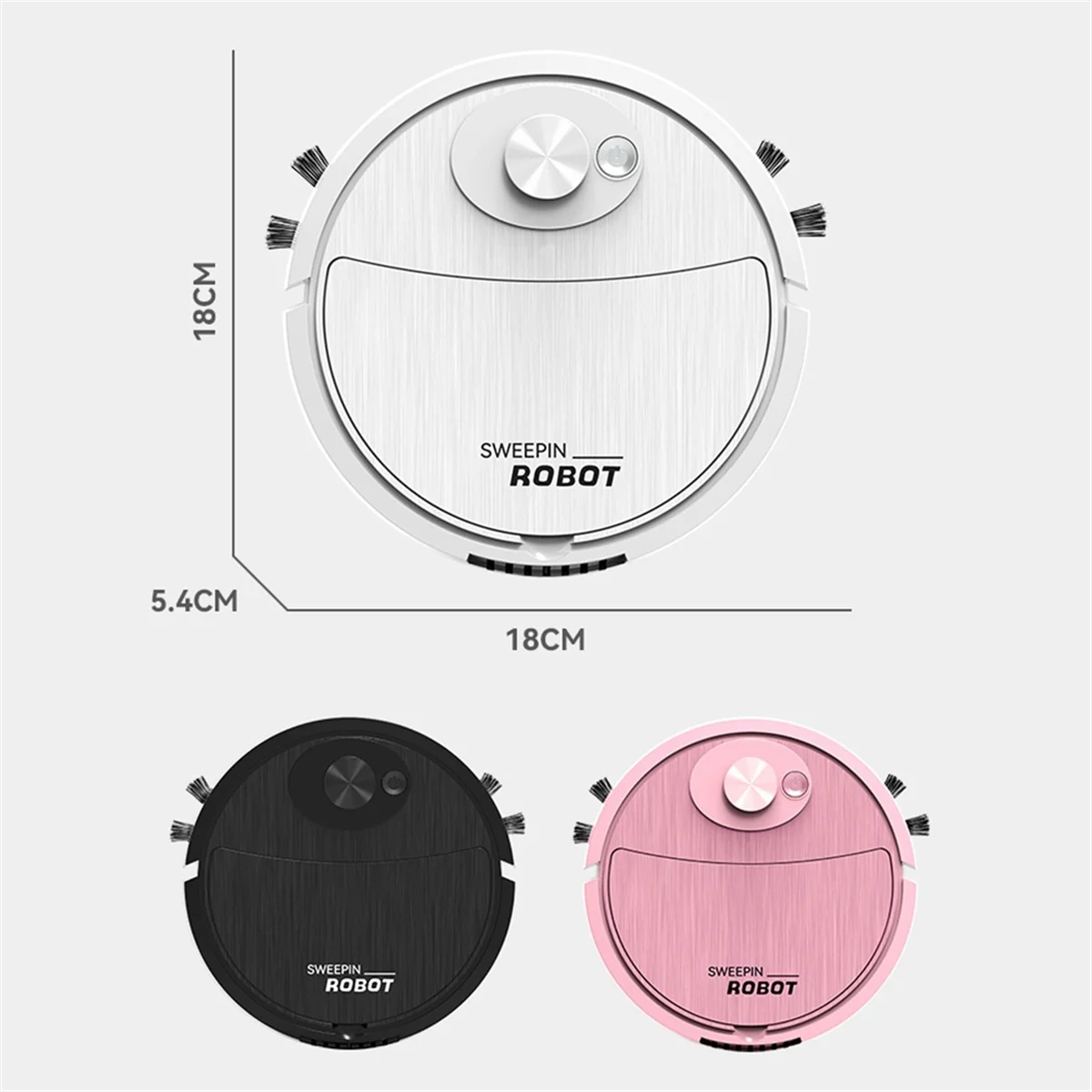 

USB Sweeping Robot Vacuum Cleaner Mopping 3 in 1 Smart Wireless Dragging Cleaning Sweep Floor for Home Office-C ST