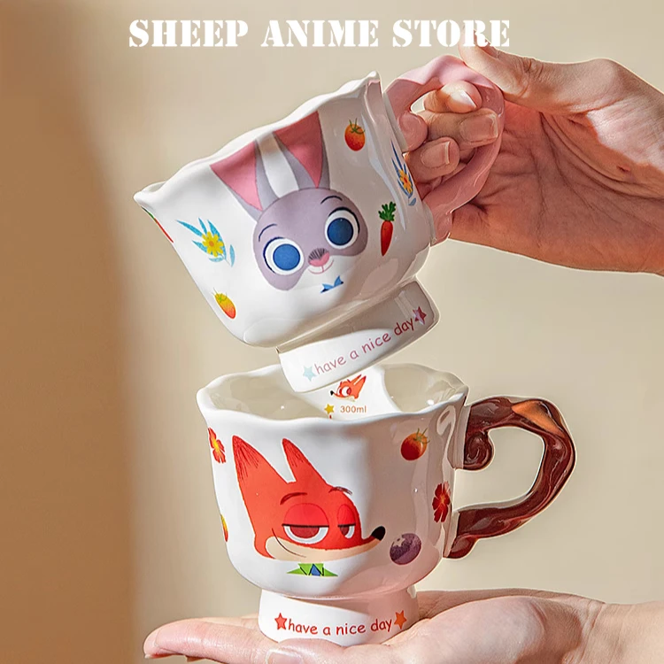 Oryginalny Kubek Judy Nick Kreskówka Klasyczne Filmy Kubek dla Pary na Wodę Mleko Kawę Kolekcja dla Fanów Prezent na Urodziny dla Dzieci Prezent na Boże Narodzenie