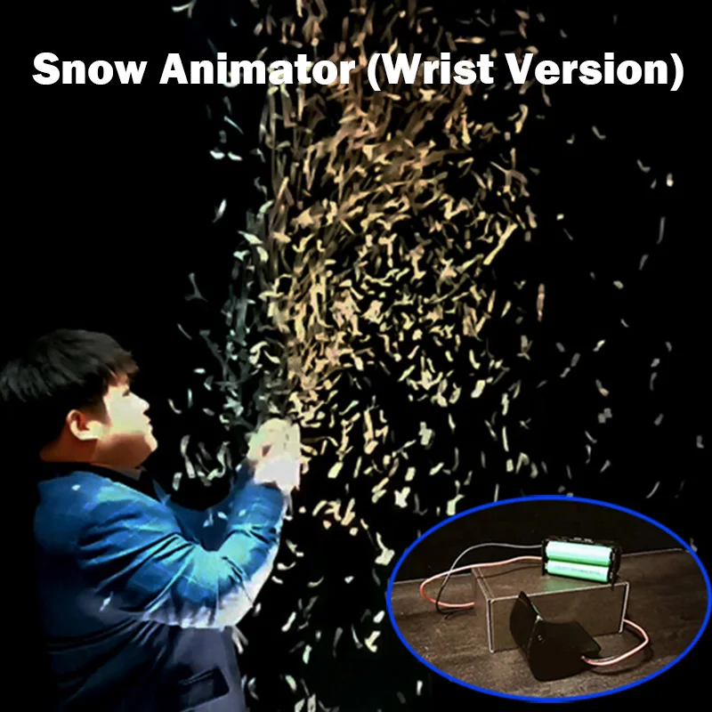 Snow Animator (Wrist Version) Magic Tricks Magician Stage Illusions Props Gimmick Accessories Snowstorm Blowing Snow Maker Magia