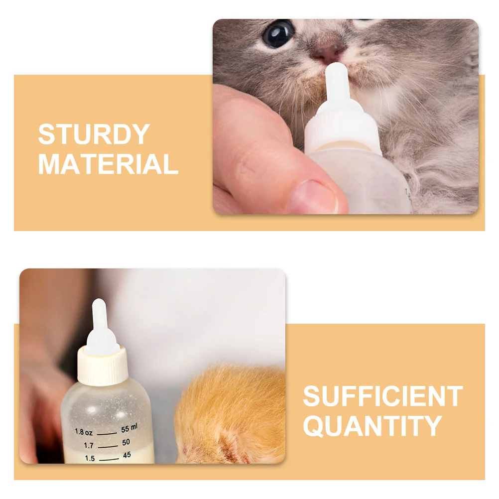 8 Pcs Pet Pacifier Accessories Feeder Replacement Soft Milk Silica Gel Goat Nursing Nipple