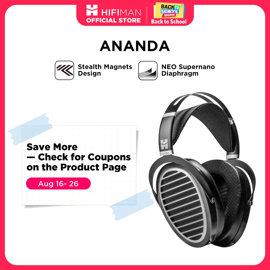 HIFIMAN Ananda ステルス マグネット オープンバック オーバーイヤー フルサイズ プラナーマグネティック Hi-Fi ヘッドフォン