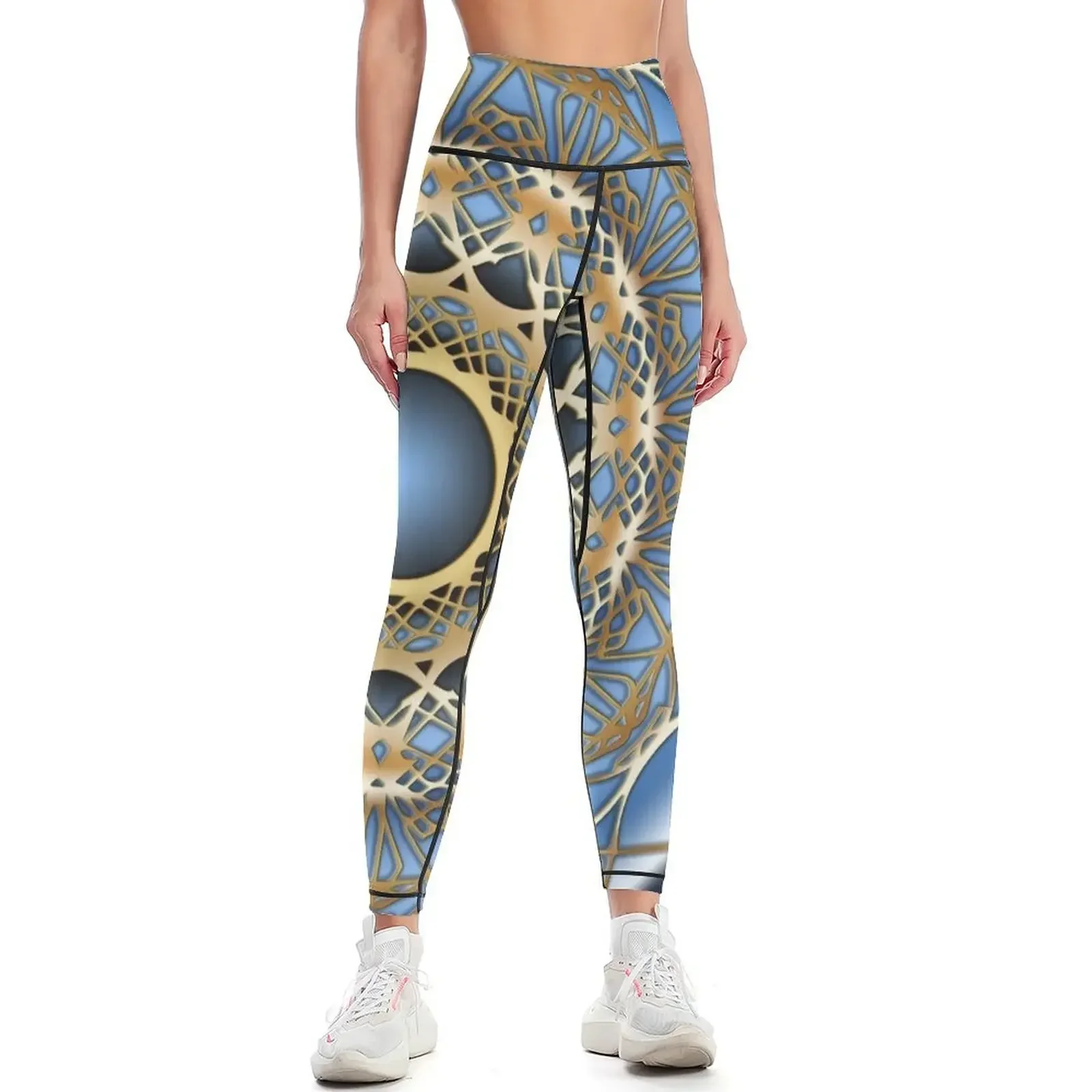 Sano designs Blue mandala Leggings gym top for physical Women sportwear sportswear for gym Womens Leggings