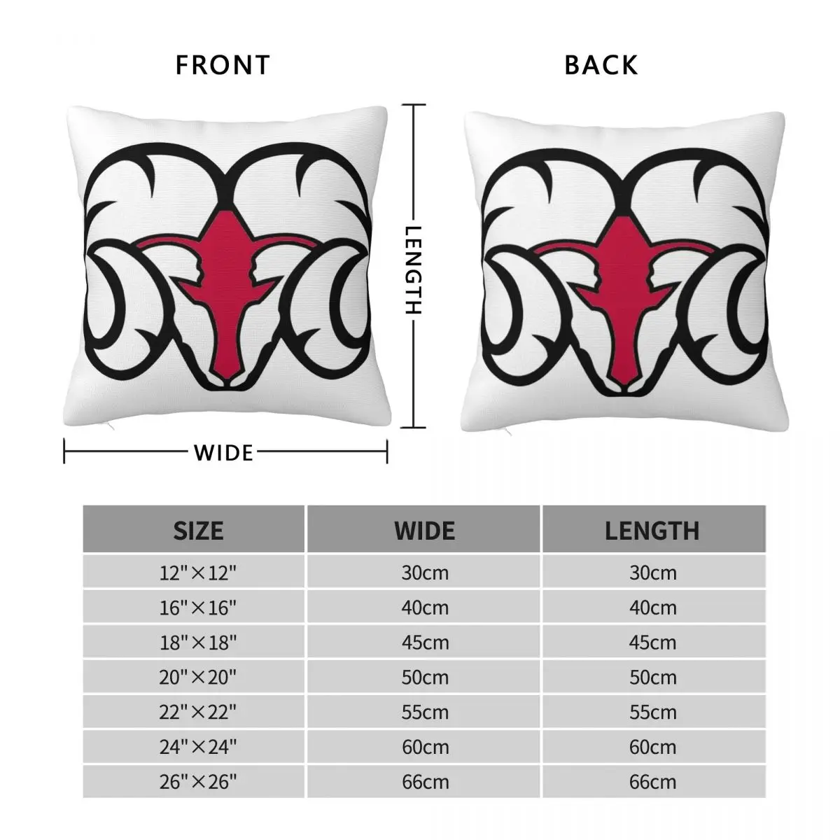Winston-Salem State University Square Pillowcase Polyester Linen Velvet Creative Zip Decorative Throw Pillow Case Home