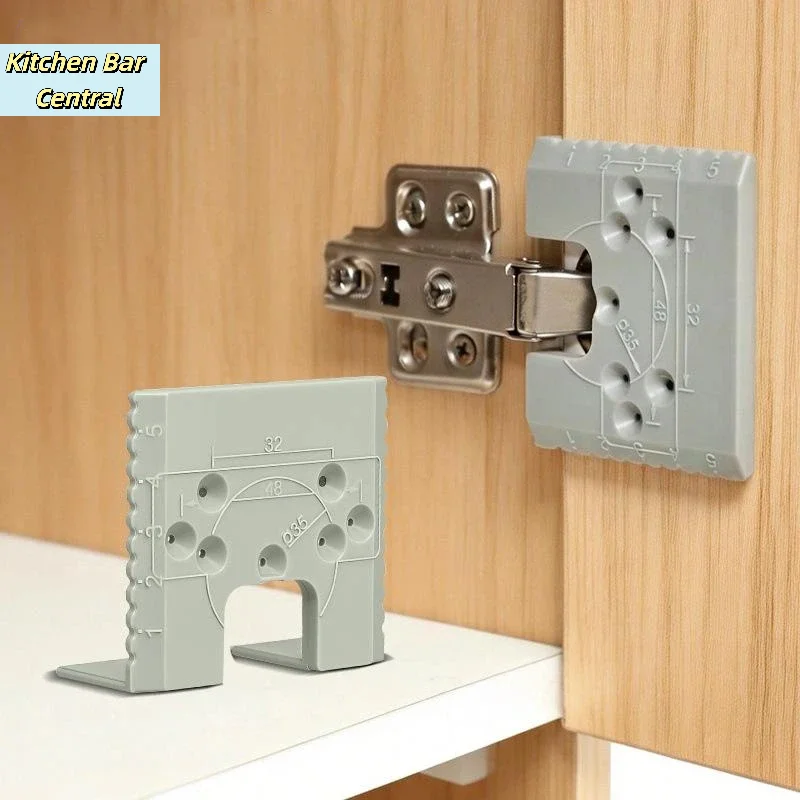 【Hinge Quick Installation Positioning Piece Cabinet Door Installation Point Fixed Plate Woodworking Panel Hinge Tool】