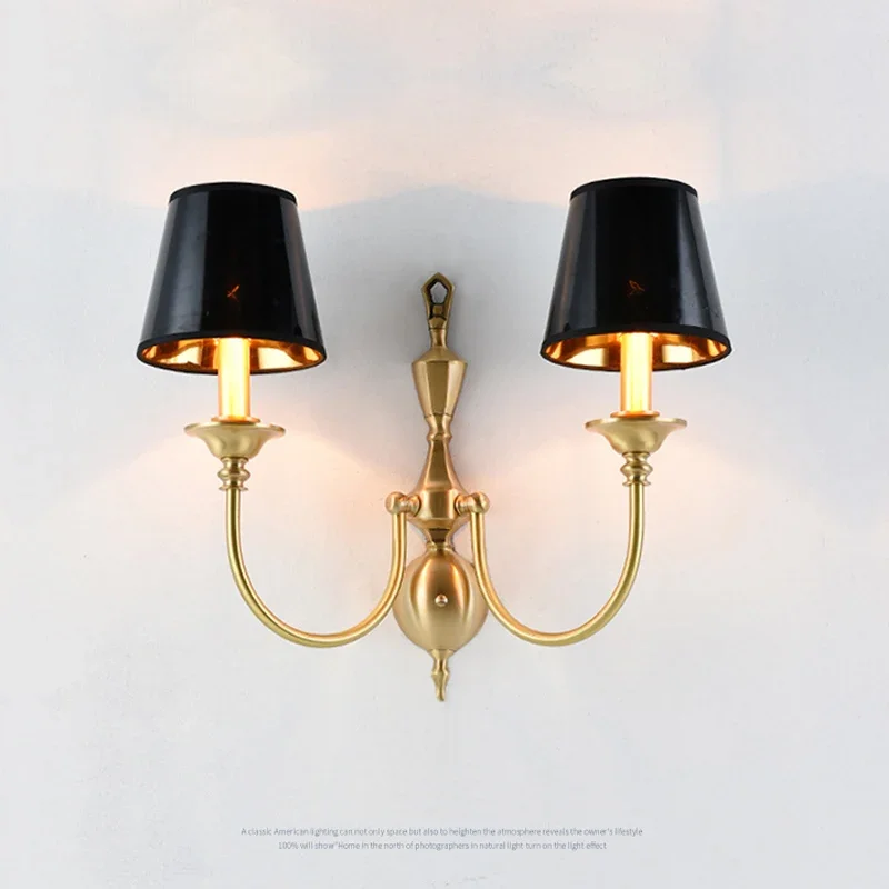 

Light Luxury Living Room Large Chandelier Led All Copper Chandeliers retro Bedroom gold Suspension Luminaire Long Hanging Lamp