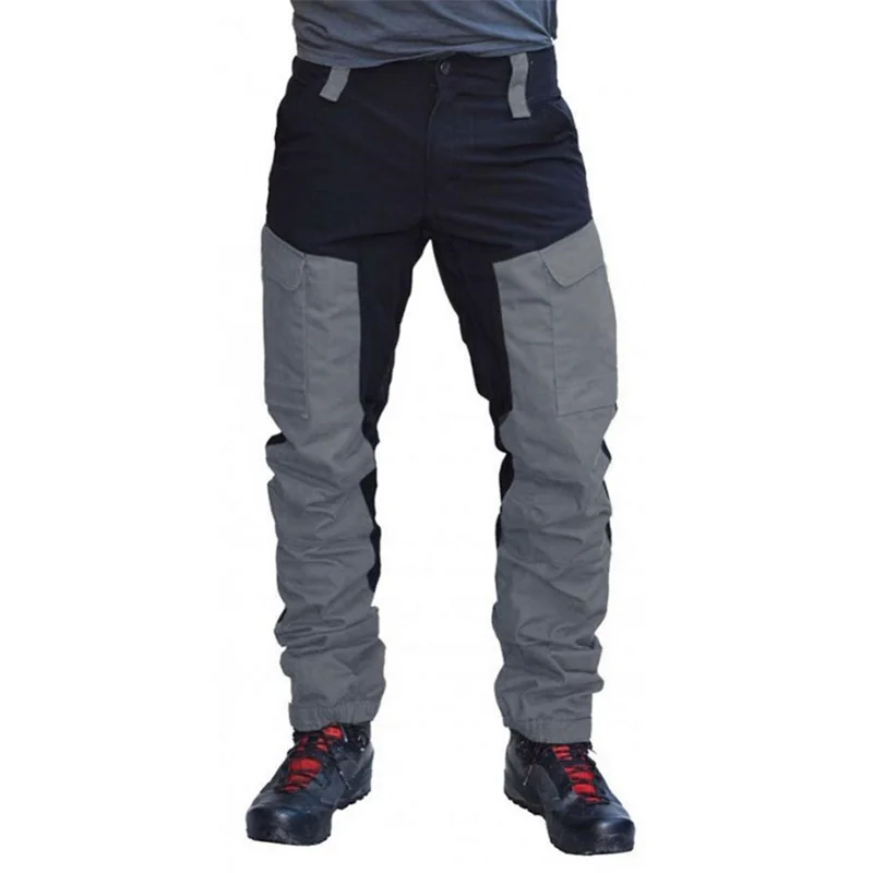 

Cargo Pants Men Panelled Summer Trousers Lightweight Breathable Male Pant Multiple Pockets Mens Streetwear Outdoor Working S-5Xl