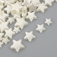 50pcs 8-14mm Star Beads Spacer ABS Plastic Beads for Jewelry Making DIY Bracelet Accessories Accessories Supplies