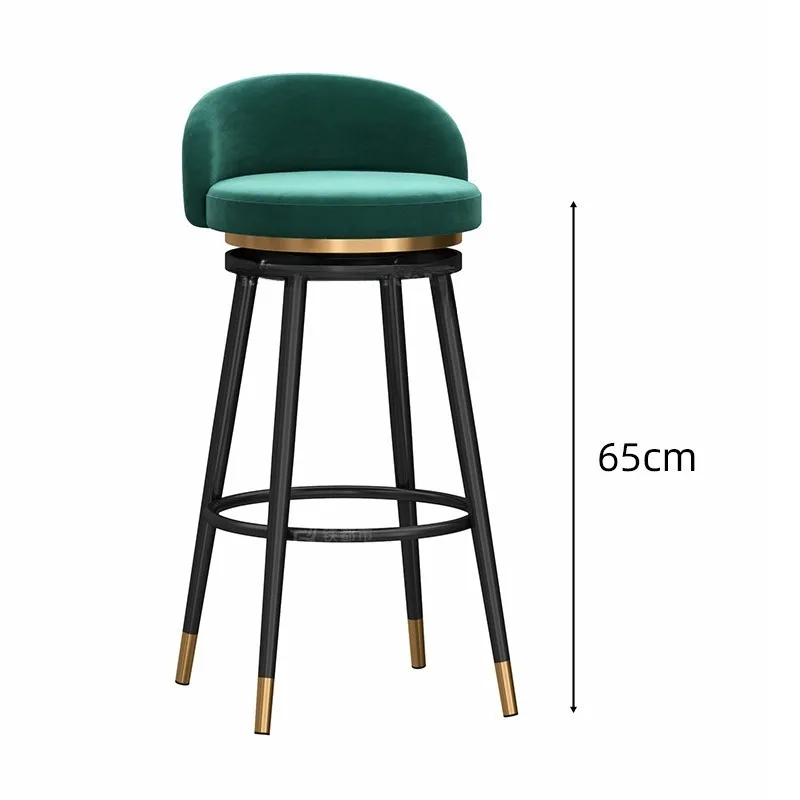 Wooden Chairs Bar Banks Height Chair Furniture Home Antique Iron Swivel Ergonomic Stools Luxury Kitchen Leather Designer Salon