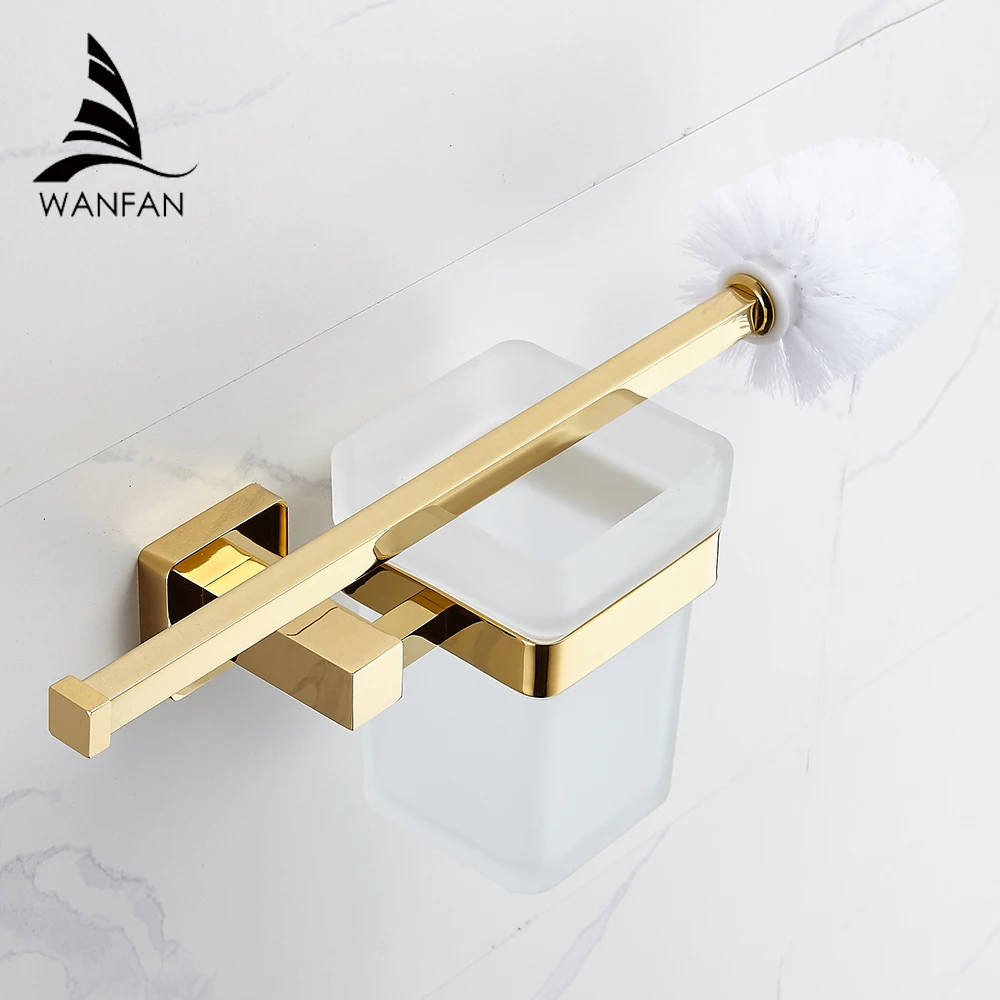 European style Brass Chrome Toilet Brush Holder  Finish Toilet brush Bathroom Products Bathroom Accessories useful 7509