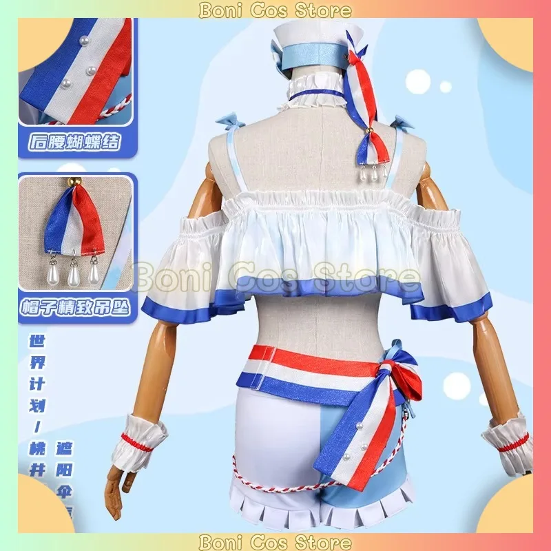 Momoi Airi Project Sekai Cosplay Costume Bathing Skirt Swimming Character Disguise For Halloween Carnival And Stage Performance