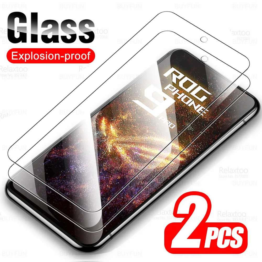 2Pcs For Asus ROG Phone 9 Pro Tempered Glass ROGPhone9Pro ROGPhone9 Screen Protector ROGPhone 9Pro Phone9 Phone9Pro 5G Glas Film