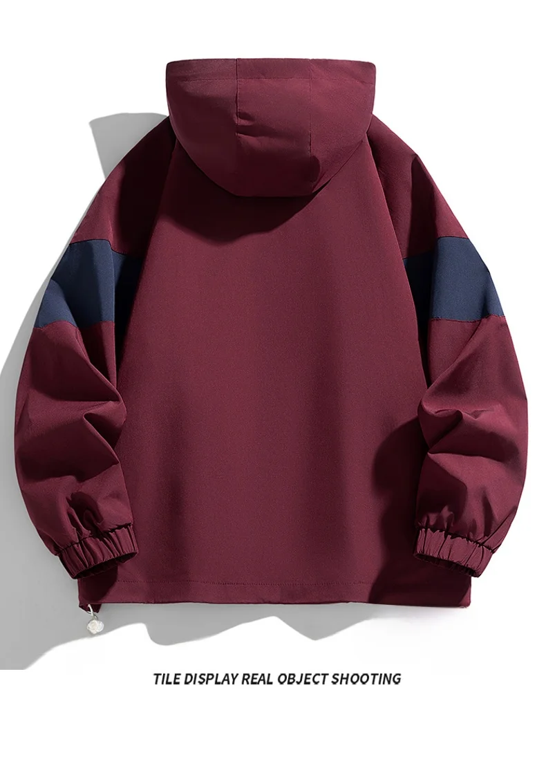 

Модная куртка с капюшоном 2025 года, новая модель, молодежная, весна-осень, из полиэстера, свободного кроя, для электронной коммерции