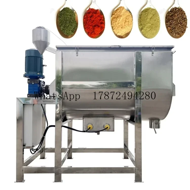 الفولاذ المقاوم للصدأ أفقي 500 لتر 100 كجم 500 كجم 1 طن قدرة آلة خلط الشريط مسحوق #1