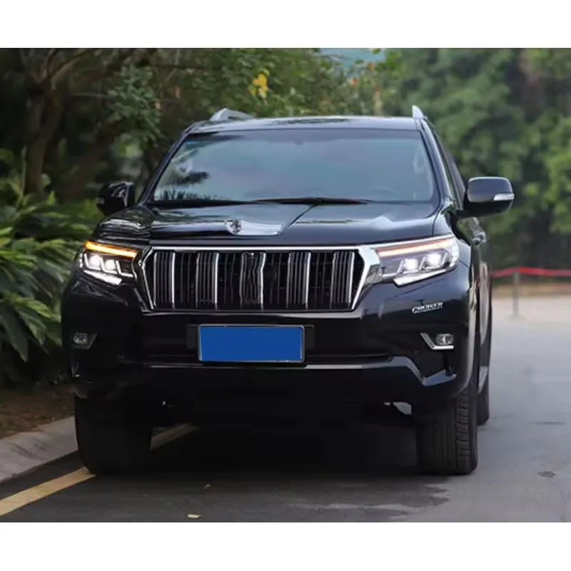 KLT Autozubehör Auto-LED-Scheinwerfer 3 Angel Eyes LED-Linse für PRADO FJ150 2018 mit LED-Tagfahrscheinwerfer