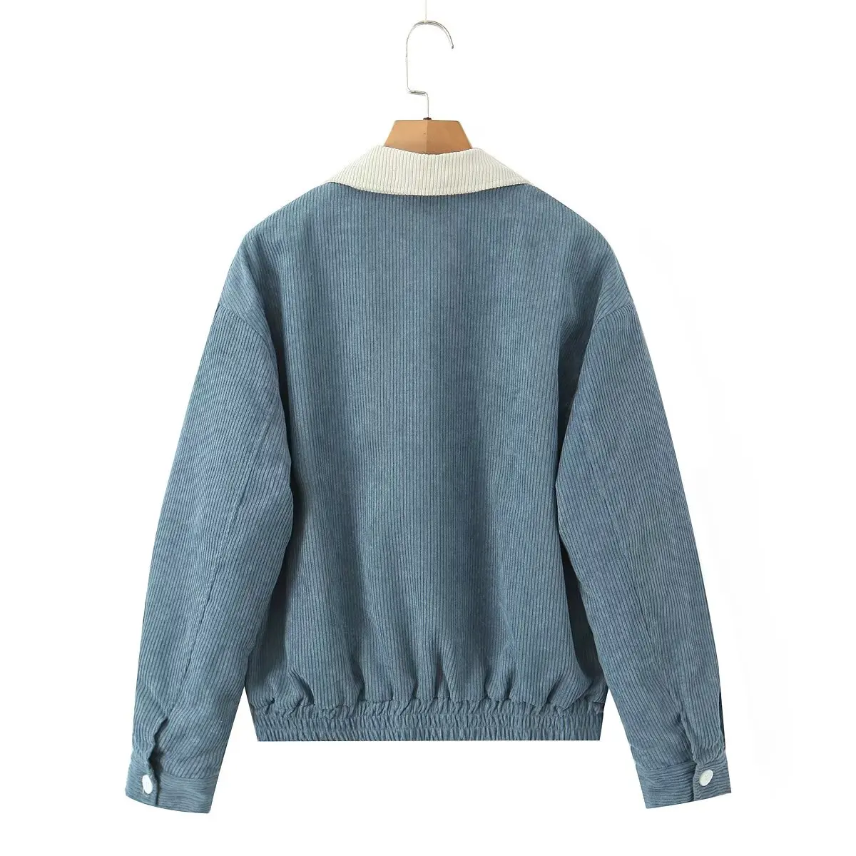 معطف شتوي قصير للتخسيس من القطن Jaet Sle Color Blo Design Commute فني فضفاض مناسب طويل Sve