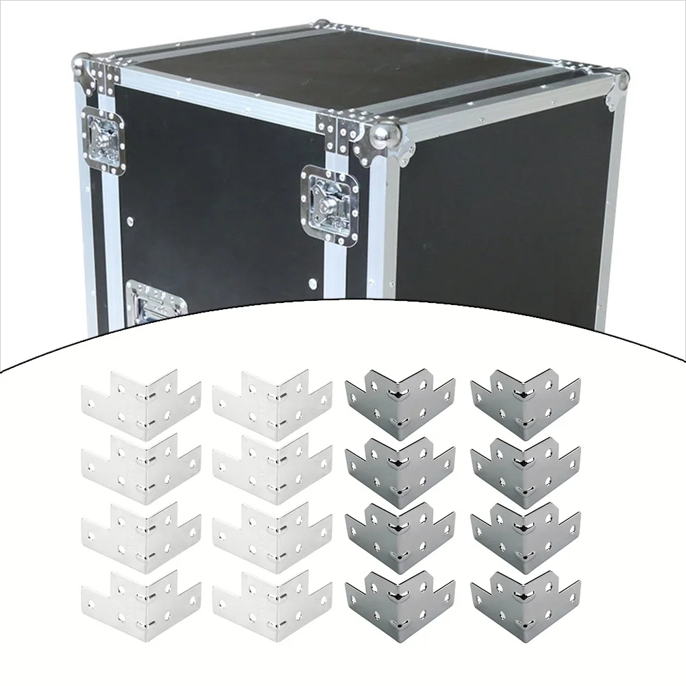 Box Corner Protector Silver Flight Case Corner Reliable Support Corner Protection Enhanced Stability Household Items