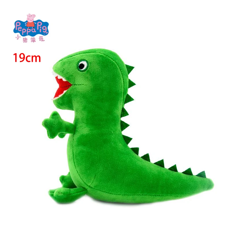 19 CM Peppa Pig Kawaii Peluche Genuino di Alta Qualità Morbido Farcito George Mr Dinosauro Animale Del Fumetto Catena Bambola Per Bambini Compleanno