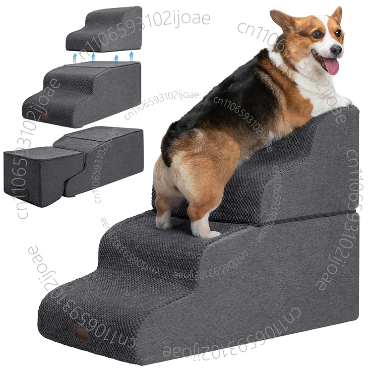 High quality pet tread ramp extra wide and sturdy high density foam pet dog steps