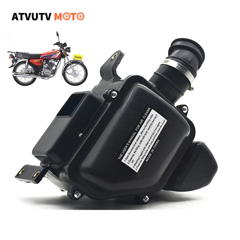 Filtr powietrza motocyklowy System dopływ powietrza montażowej dla Honda CG125 XF125 ZJ125 QJ125