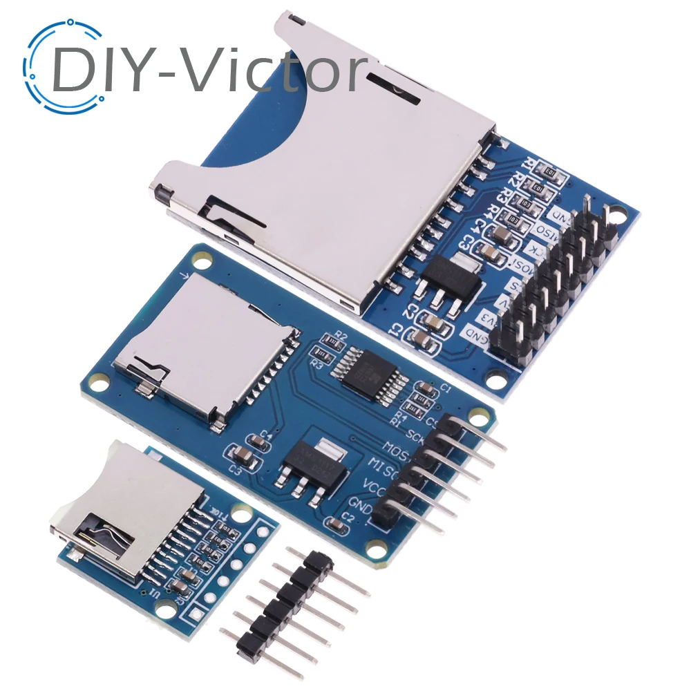 Mini Micro SD TF Card Storage Expansion Board Memory Shield Module SPI interfaces with level converter chip 5V/3.3V for Arduino