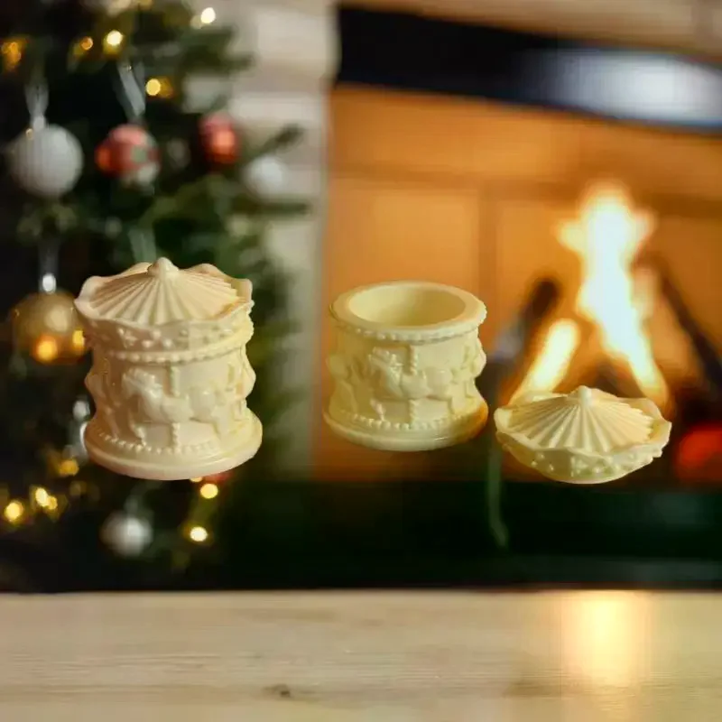 1Pcs 인형 집 미니어처 회전목마 미니 스토리지 박스 모델 인형 집 액세서리 커피 스토리지 케이스 홈 인테리어 장난감