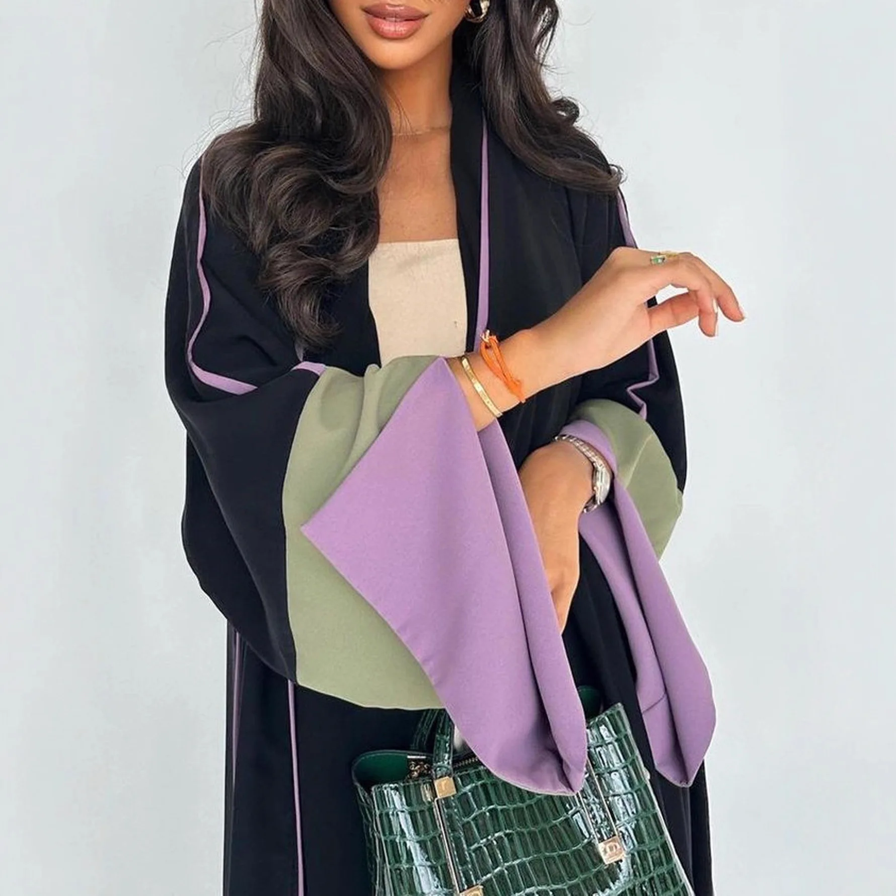 عباية عربية دبي الرائجة عباية سعودية إسلامية عبايات مفتوحة للنساء المسلمات #1