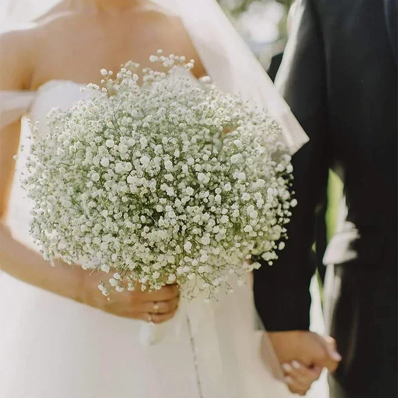 50 Pcs Artificial Flowers Babies Breath Flowers Fake Gypsophila Plants Flowers for Wedding Home Party Decor - view 5