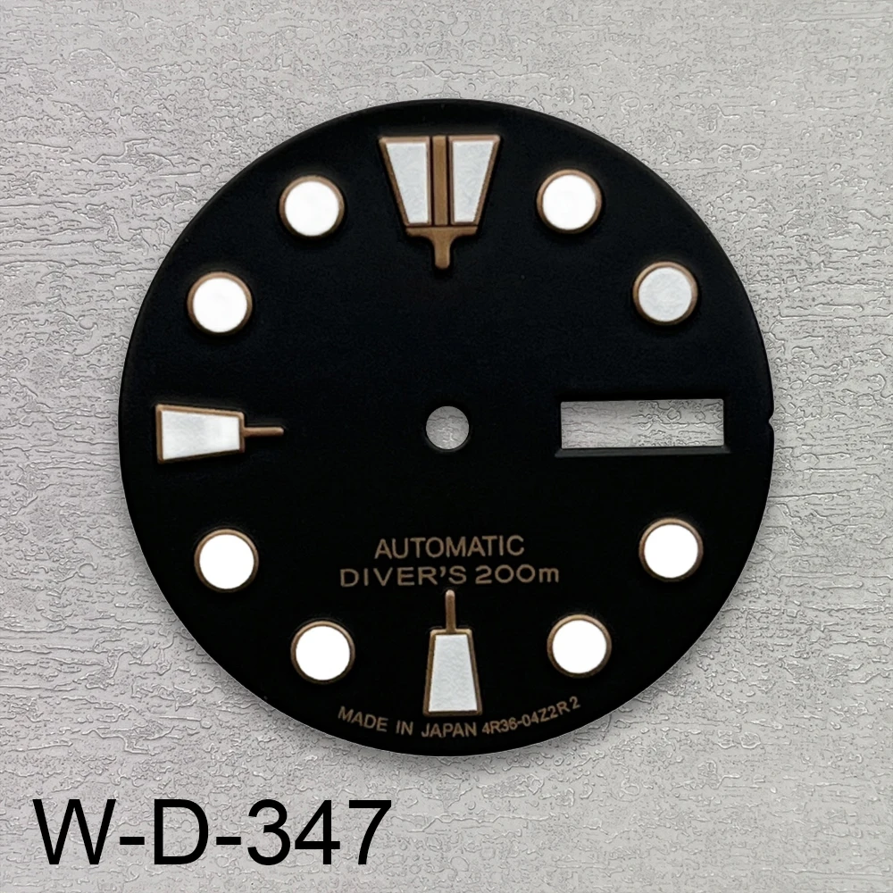 28,5 мм S логотип SKX007 ретро циферблат подходит для NH36/4R36 механизм зеленый светящийся часов модификация аксессуары